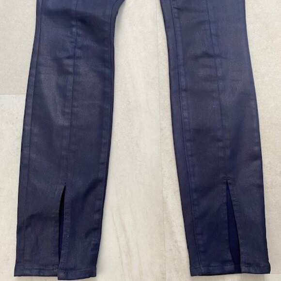 L'AGENCE Jyothi High Waist Split Ankle Skinny Jeans Midnight Blue 24 - Picture 10 of 13
